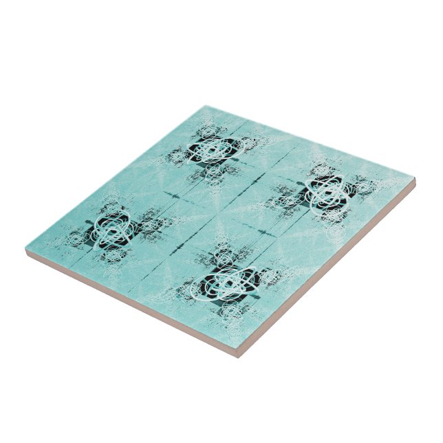 Abstrakte Spirale Keramik Tile Fliese (Seite)