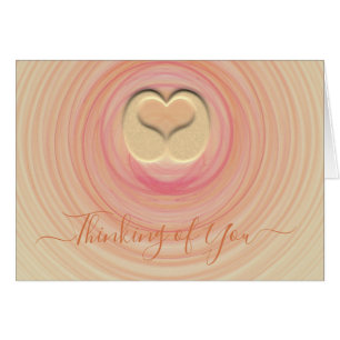 Abstrakte Spiralen denken Sie und 3D Herz