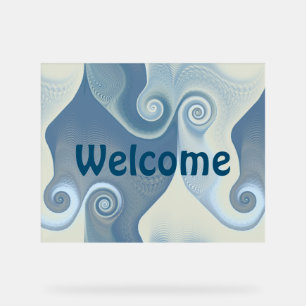 Abstrakte Spiralen der Energie - nahtloses Muster Acrylschild