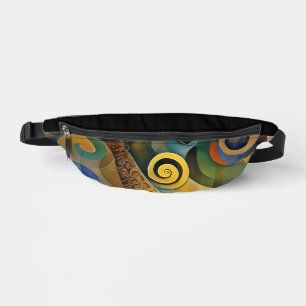 Abstrakte Spiralen der Energie - nahtloses Muster Bauchtasche