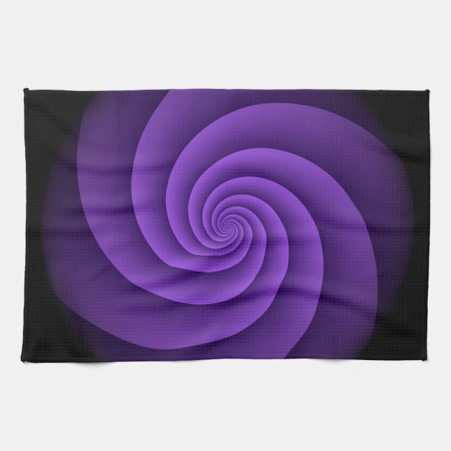 Abstrakte Spiralen IV Geschirrtuch (Horizontal)