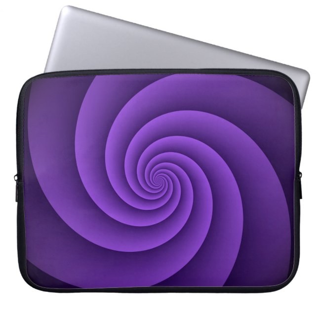 Abstrakte Spiralen IV Laptopschutzhülle (Vorderseite)