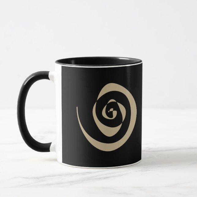 abstrakte Spiralkonstruktion Tasse (Links)
