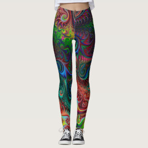 Abstrakte Spiralmuster Leggings