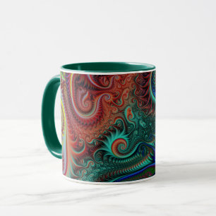 Abstrakte Spiralmuster Tasse
