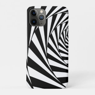 Abstrakte Spiraltreppe mit schwarzem und weißem Sw Case-Mate iPhone Hülle