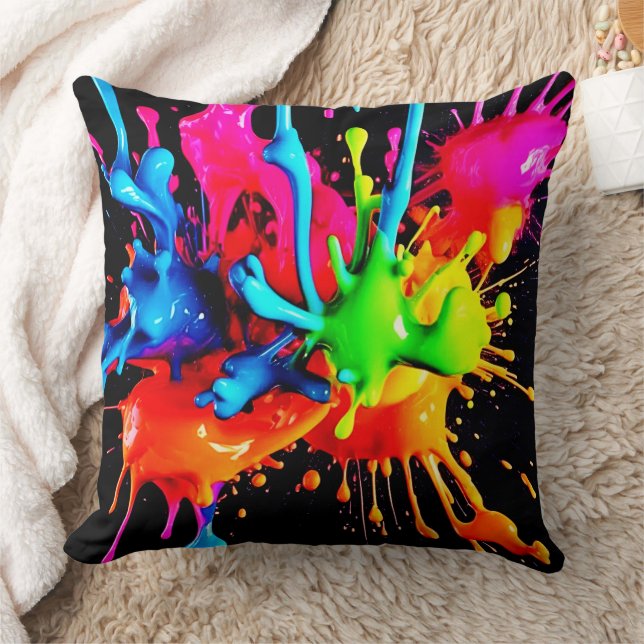Abstrakte Splash Kissen (Decke)