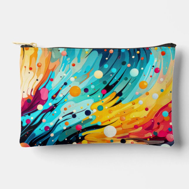 Abstrakte Splashing Print Zubehörtasche (Vorderseite)