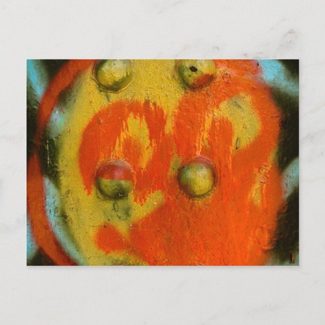 Abstrakte Spray Paint Art 01 Postkarte (Vorderseite)