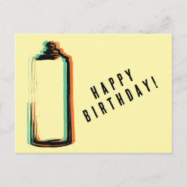 Abstrakte Spraydosen Frohen Geburtstag Postkarte