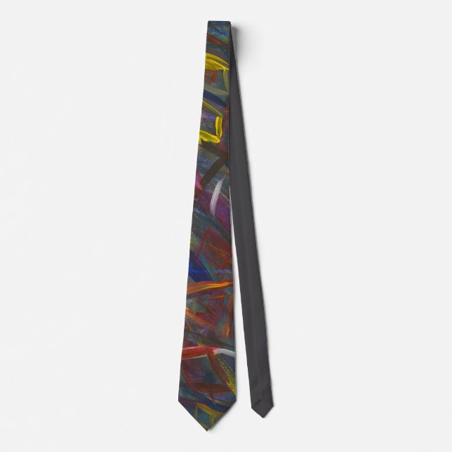 Abstrakte "Squares" Neck Tie Krawatte (Vorderseite)