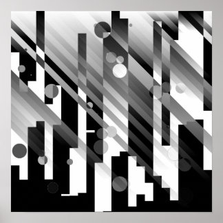 Abstrakte Stadt Poster