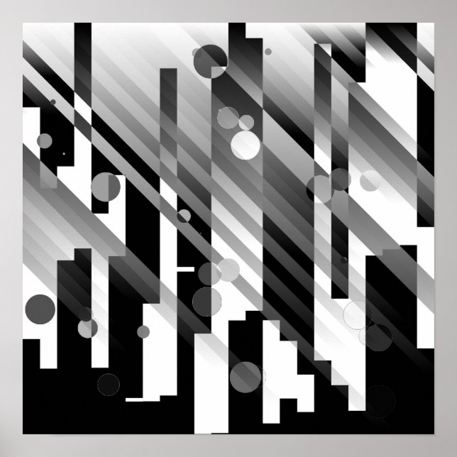 Abstrakte Stadt Poster (Vorne)