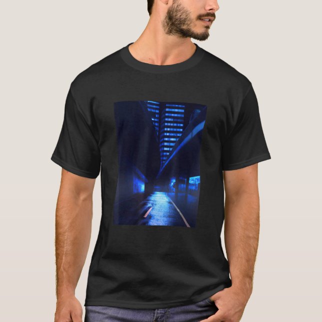 Abstrakte Stadt SciFi T-Shirt (Vorderseite)