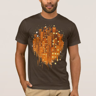 Abstrakte Stadt T-Shirt