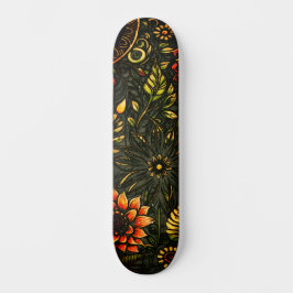 Abstrakte Städtische Kunst Inspiriert Grunge Sonne Skateboard
