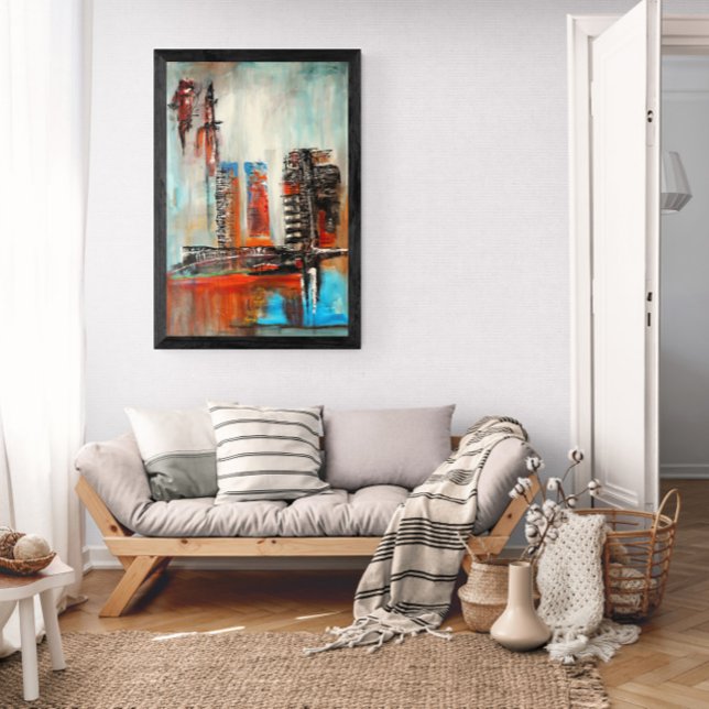 Abstrakte Stadtlandschaft  Poster (Von Creator hochgeladen)