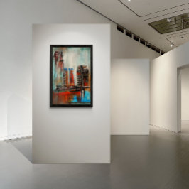 Abstrakte Stadtlandschaft  Poster