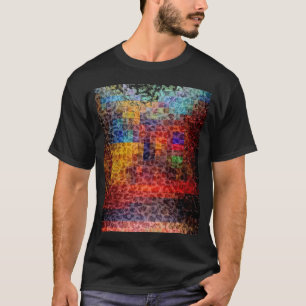 Abstrakte Stadtleuchten T-Shirt