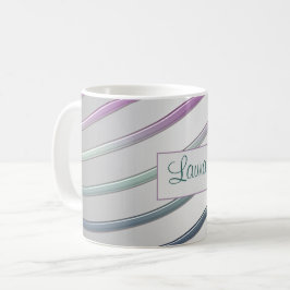 Abstrakte Steigungs-Linien Kaffeetasse