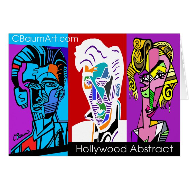 Abstrakte Stern-Pop-Kunst (Vorderseite (Horizontal))