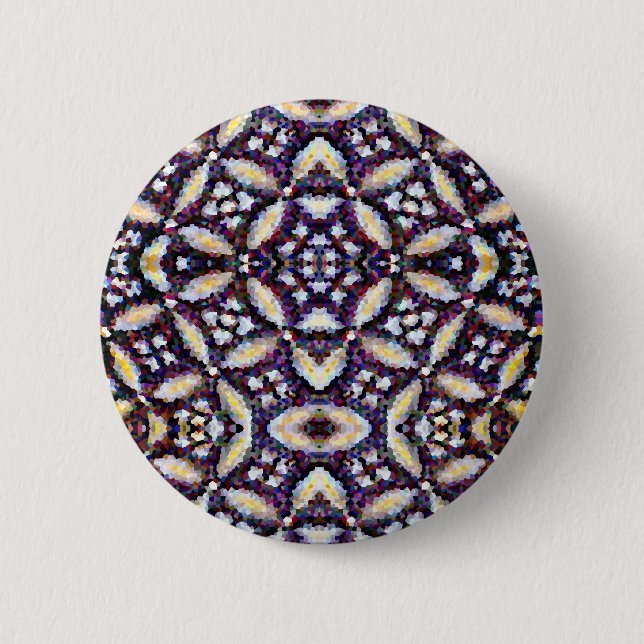Abstrakte Sterne Button (Vorderseite)