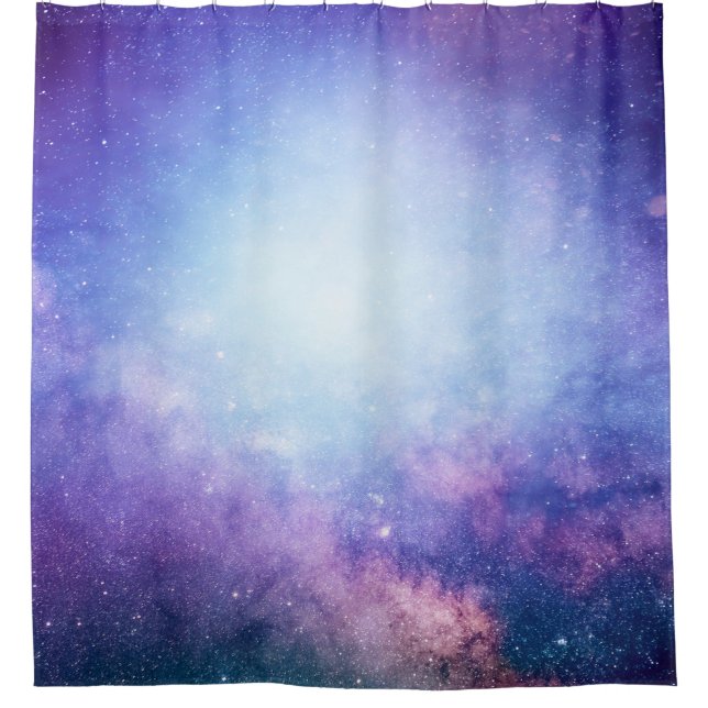 Abstrakte Sterne des Universums Duschvorhang (Vorderseite)
