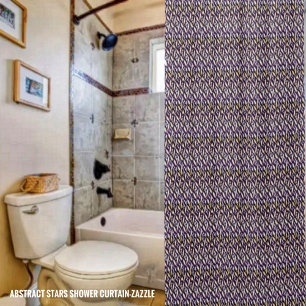 Abstrakte Sterne Duschvorhang