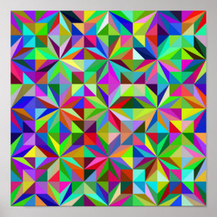 Abstrakte Sterne Poster