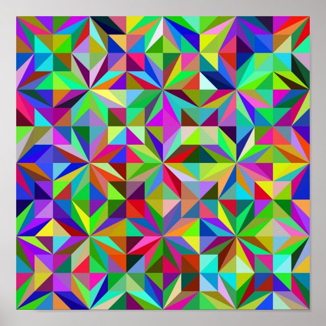 Abstrakte Sterne Poster (Vorne)