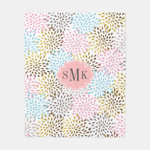 Abstrakte Sternexplosion Fleecedecke