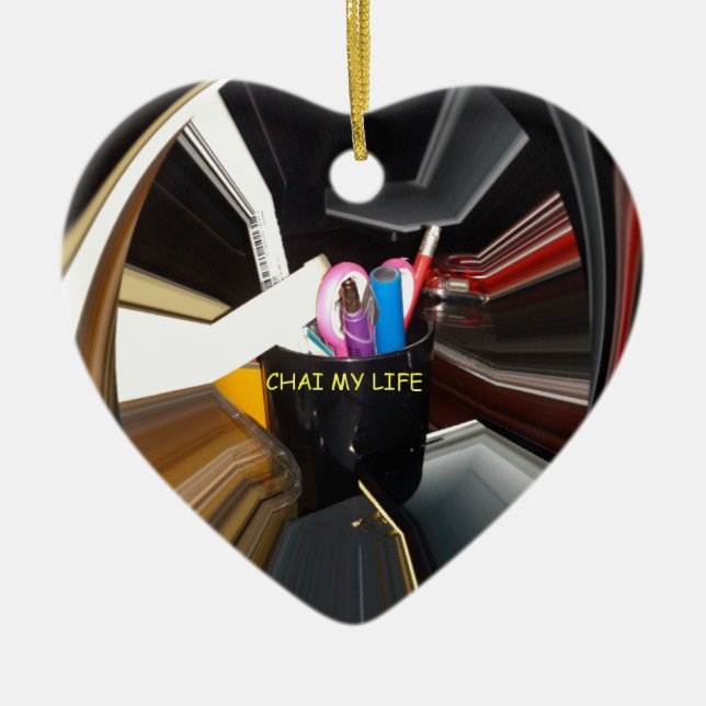 Abstrakte Stillleben Tee Tasse Büro Stationäre Kun Keramik Ornament (Vorne)