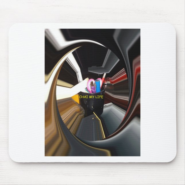 Abstrakte Stillleben Tee Tasse Büro Stationäre Kun Mousepad (Vorne)