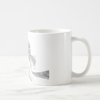 Abstrakte Stockfigur individuell bedruckter Tasse