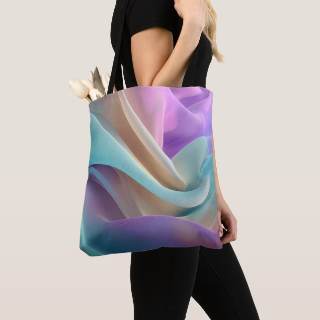 Abstrakte Stofftextur in Pastellfarben (Von Nahem)