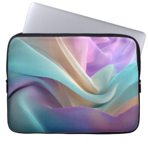 Abstrakte Stofftextur in Pastellfarben Laptopschutzhülle