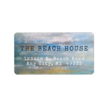 Abstrakte Strandkastenmalerei