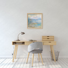Abstrakte Strandkastenmalerei Art Print Poster