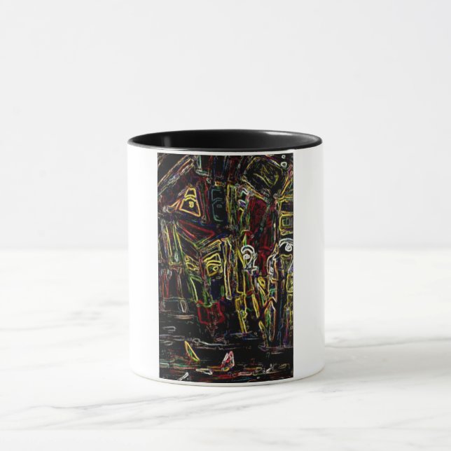 abstrakte Strandstadt Tasse (Zentrum)