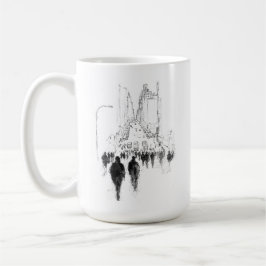 Abstrakte Straßenlandschaft Kaffeetasse