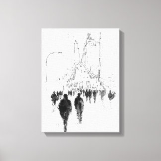 Abstrakte Straßenlandschaft Leinwanddruck