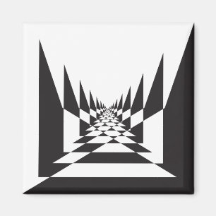 abstrakte Straßenperspektive Magnet