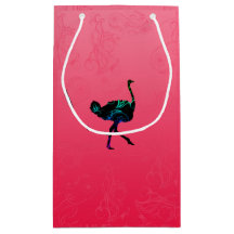 Abstrakte Straußengeschenktasche