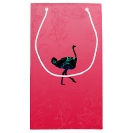 Abstrakte Straußengeschenktasche Kleine Geschenktüte