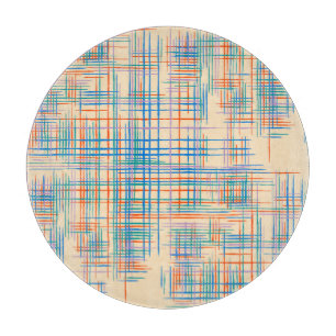 Abstrakte Streifen, bunt ethnische Grasmatte. Schneidebrett