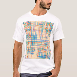 Abstrakte Streifen, bunt ethnische Grasmatte. T-Shirt