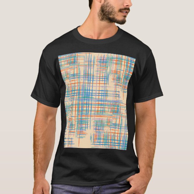 Abstrakte Streifen, bunt ethnische Grasmatte. T-Shirt (Vorderseite)