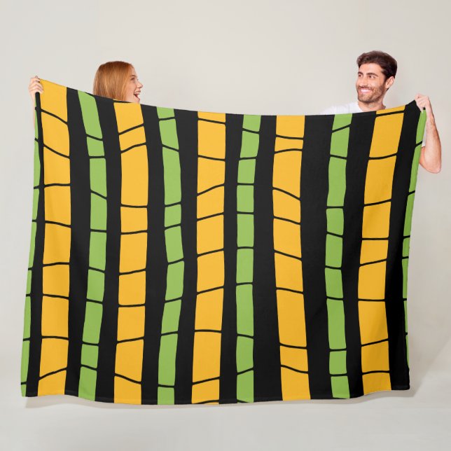 Abstrakte Streifen Fleecedecke (Beispiel)
