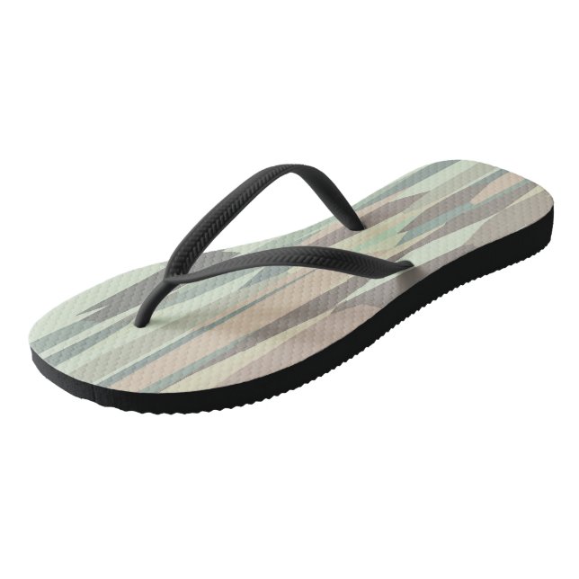 abstrakte Streifen Flip Flops (Schrägansicht)