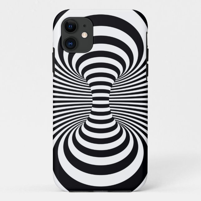 Abstrakte Streifen-Form-Kreise Case-Mate iPhone Hülle (Rückseite)